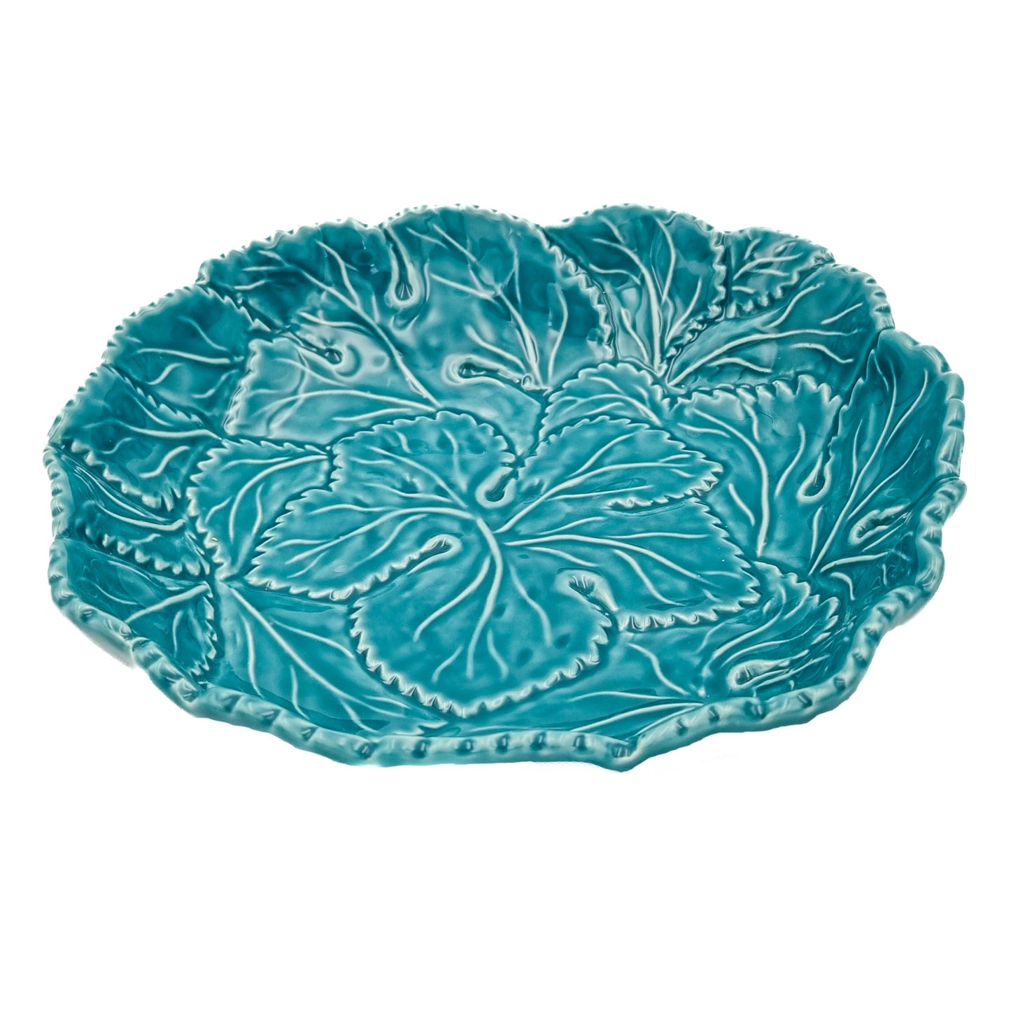 Serveringsskål Blad 22cm, blå
