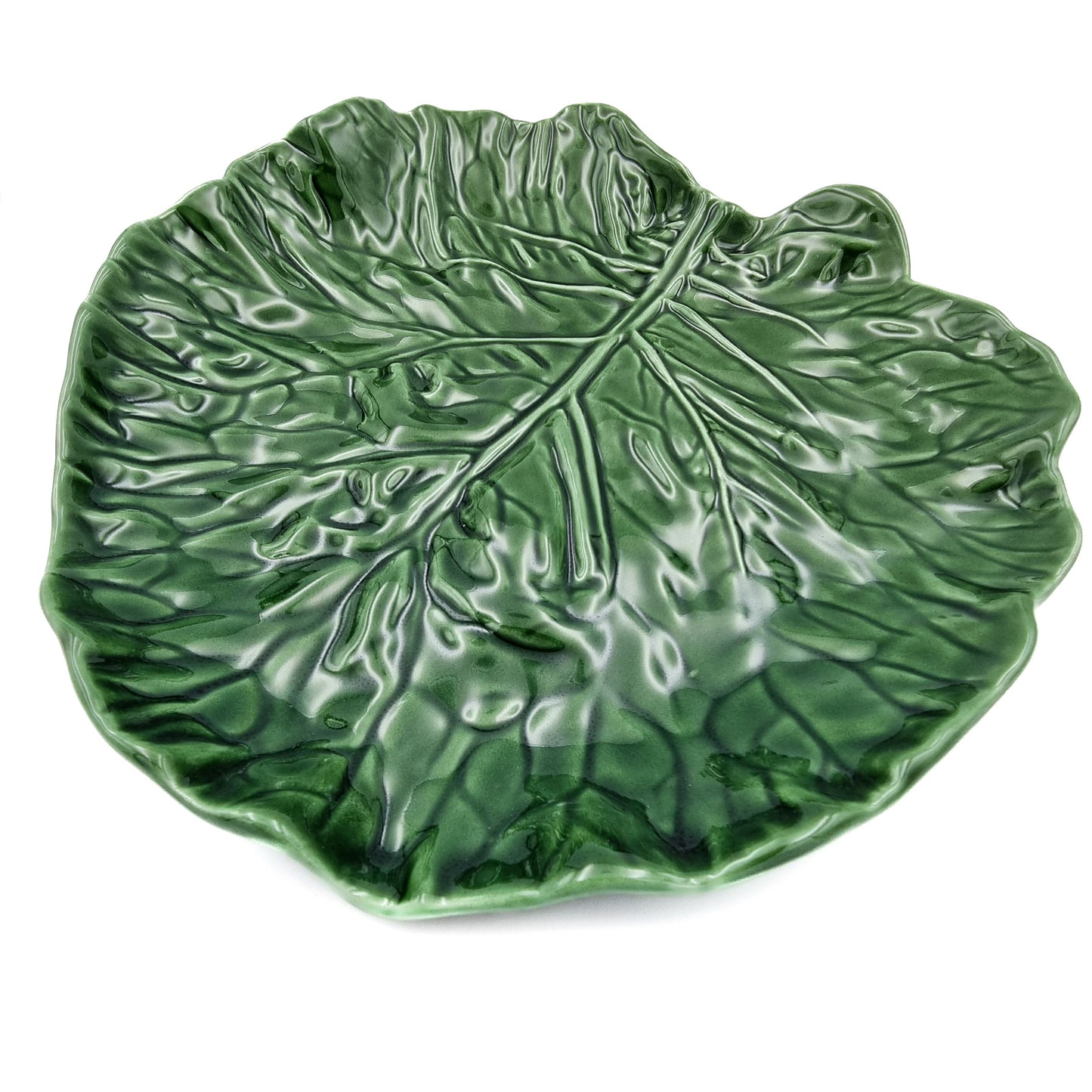 Serveringsfat Kålblad 29cm. Grön