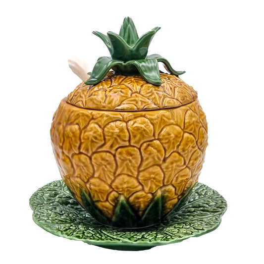Terrin Ananas med lock, sked o fat 23cm