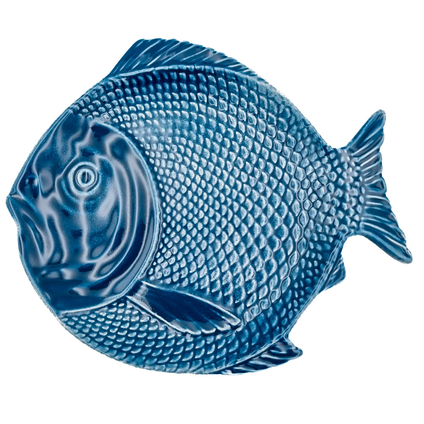 Uppläggningsfat Fisk, Blå