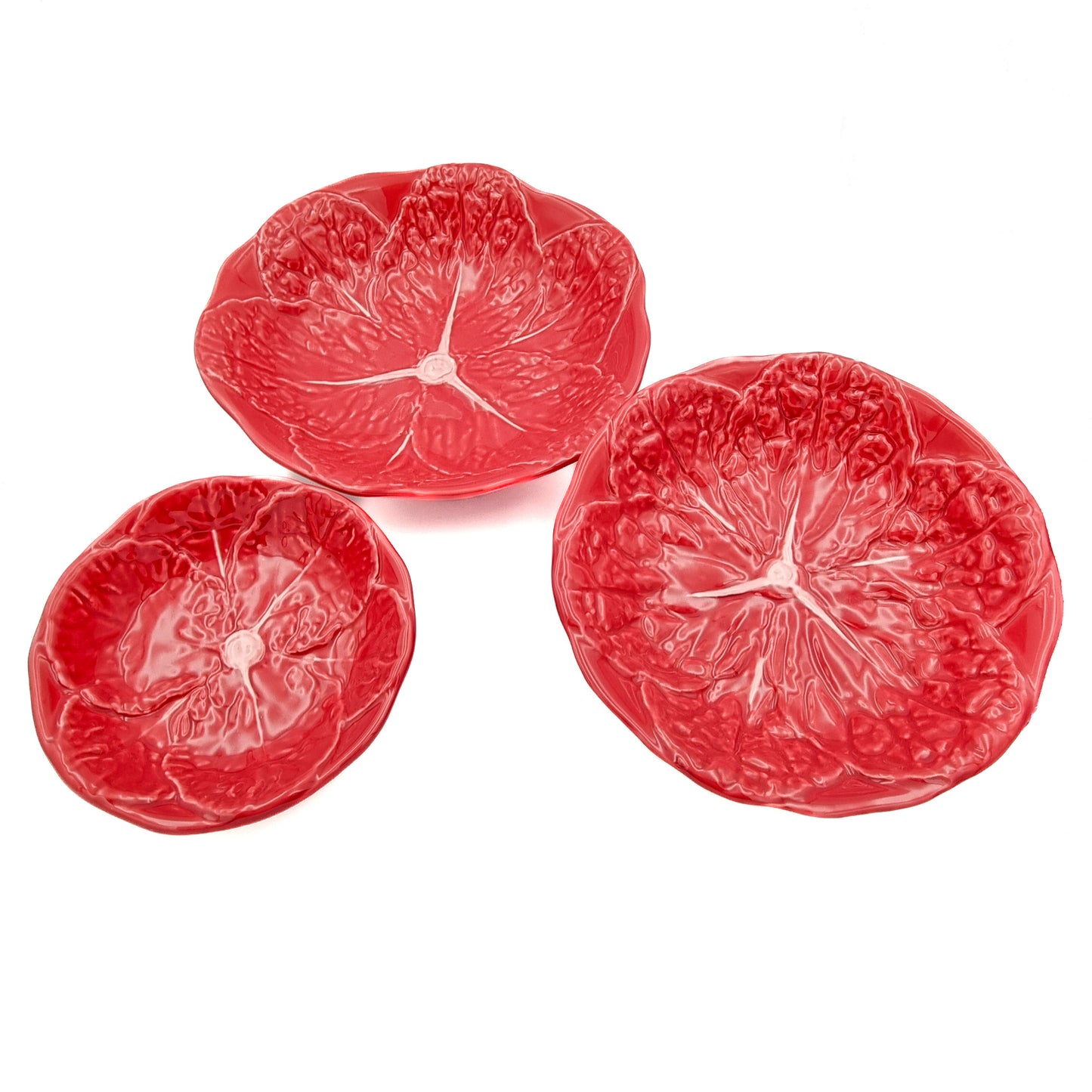 Uppläggningsskål Kålblad Hallon 29cm