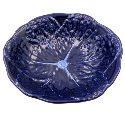 Uppläggningsskål Kålblad Kobolt 29cm
