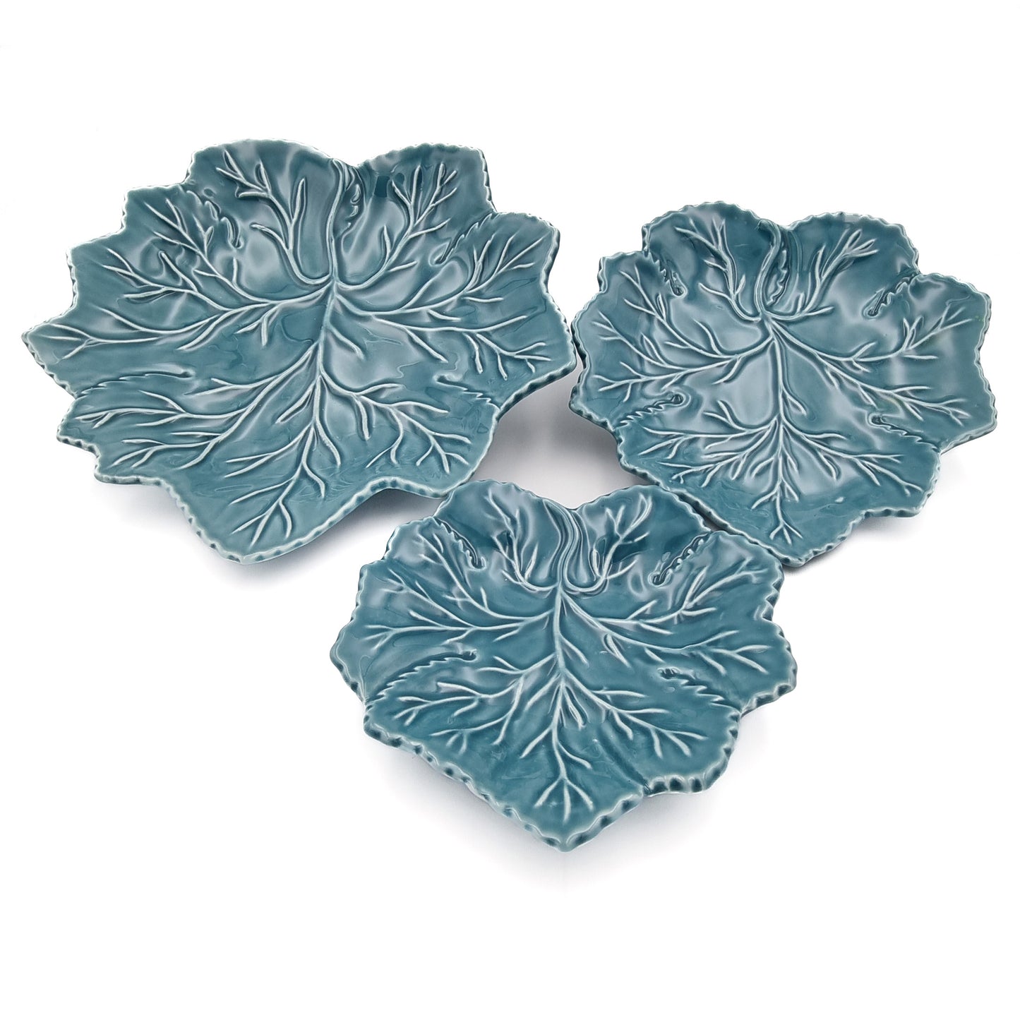 Serveringsskål Blad 22cm, blå