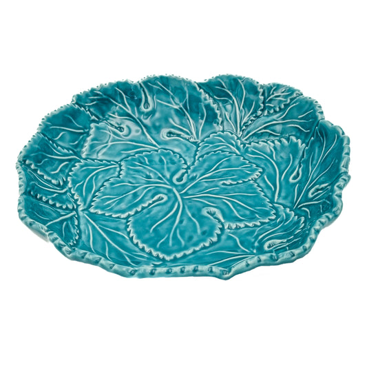 Serveringsskål Blad 22cm, blå