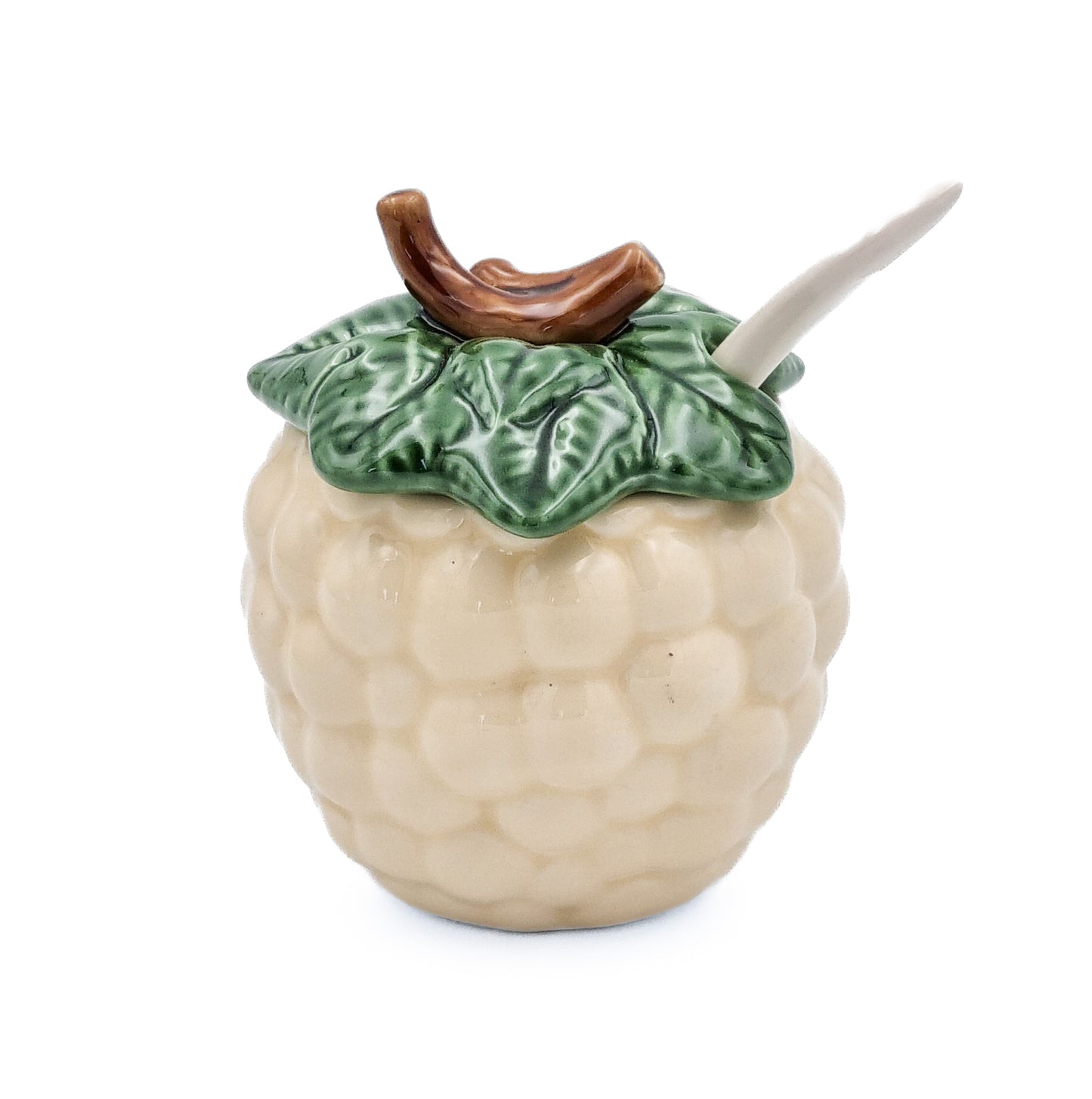 Socker/marmeladskål Druva Vit