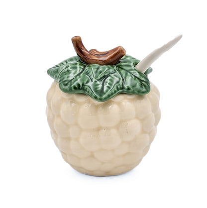 Socker/marmeladskål Druva Vit