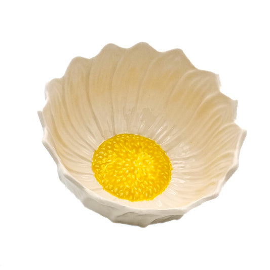 Uppläggnings-dessertskål Solros vit