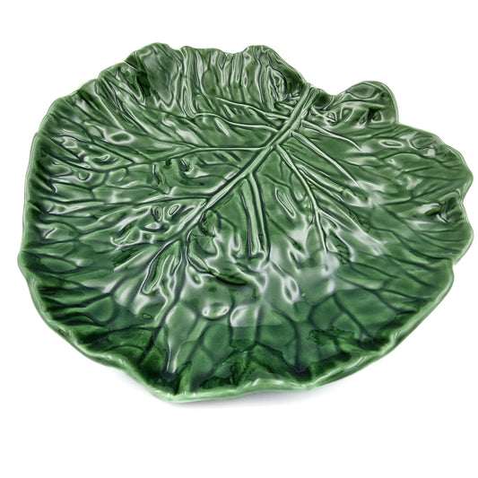Serveringsfat Kålblad 29cm. Grön