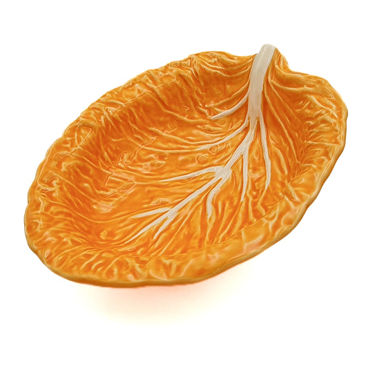 Serveringsskål Kålblad, Orange 30cm