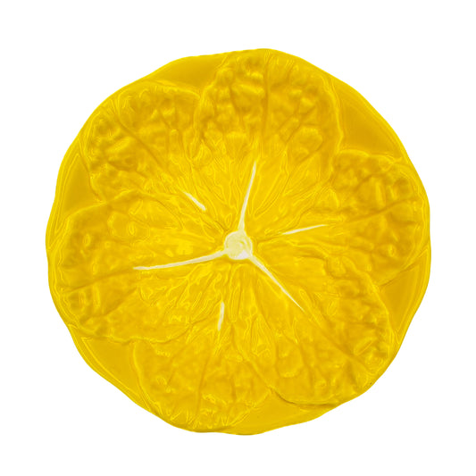 Uppläggninsskål Kålblad, Gul 24cm