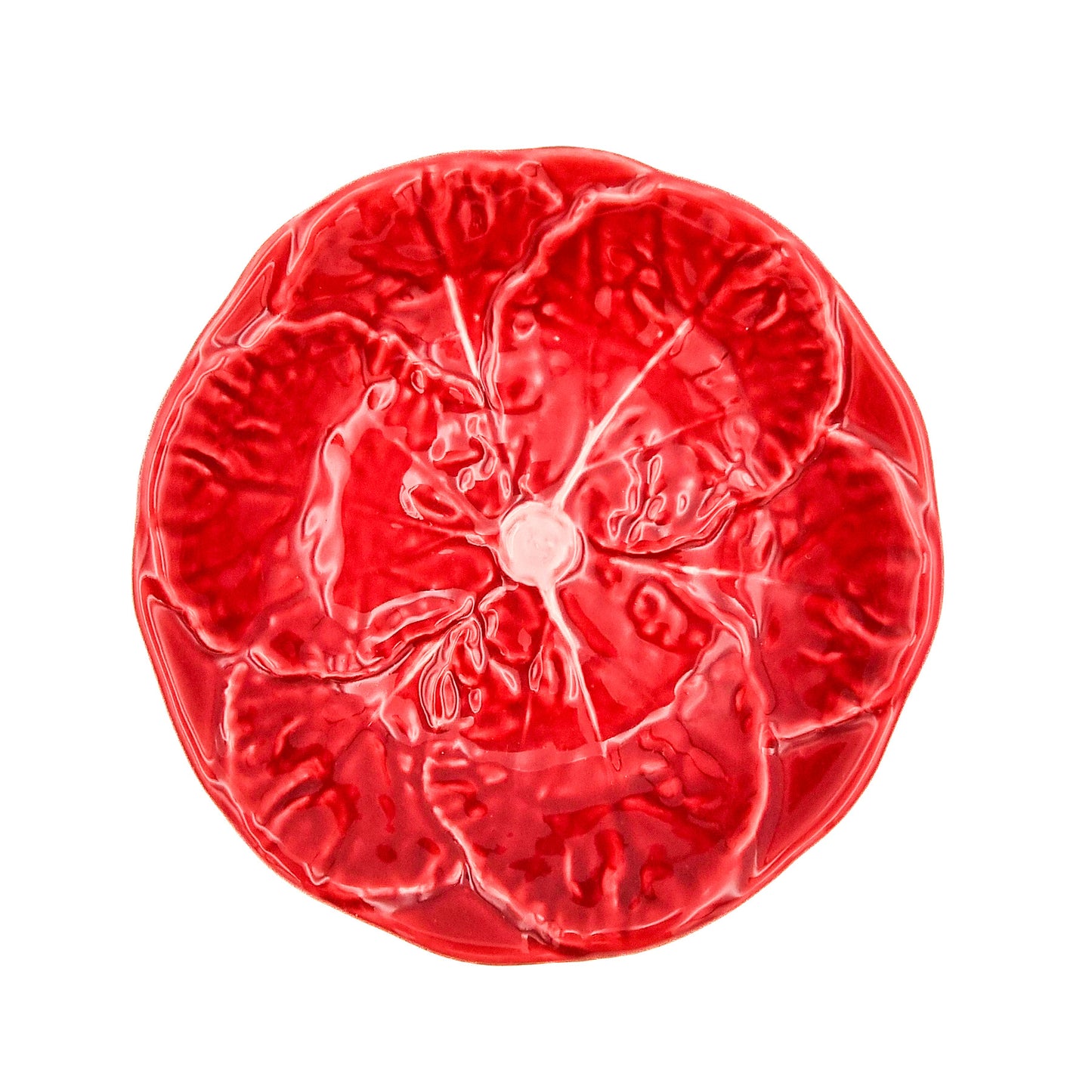 Uppläggninsskål Kålblad, Hallon 17,5cm